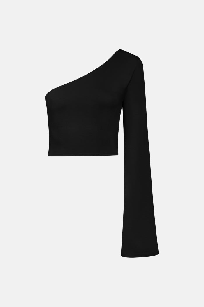 Elya Tek Kollu Crop Top