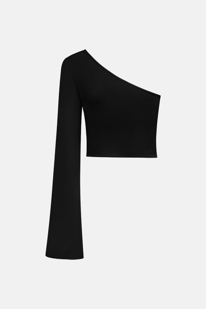 Elya Tek Kollu Crop Top