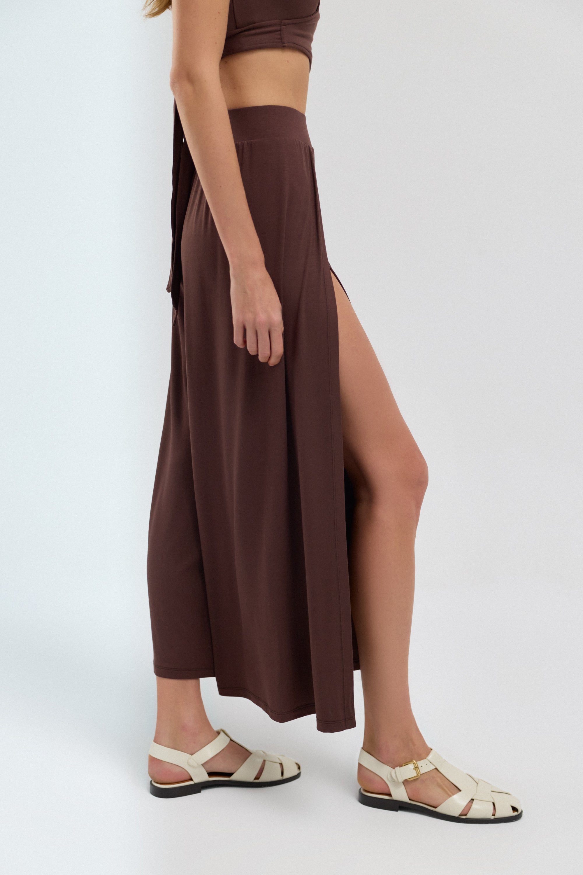 Soft Skin Touch Aera Yırtmaçlı Pantolon