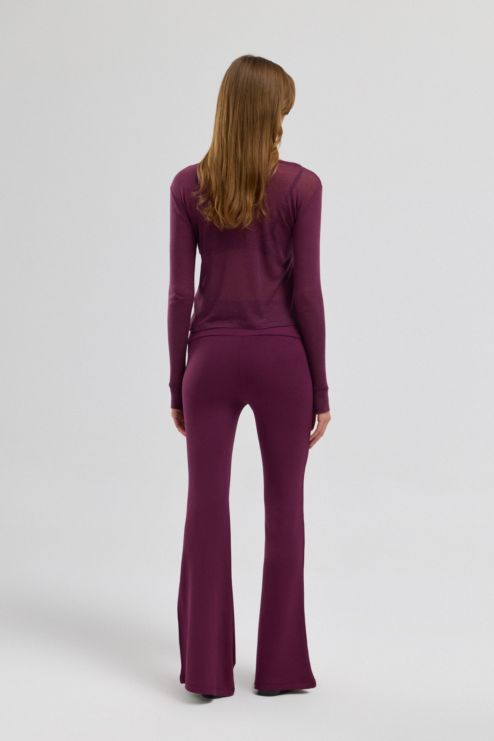 Mula Keten Karışımlı Transparan Top