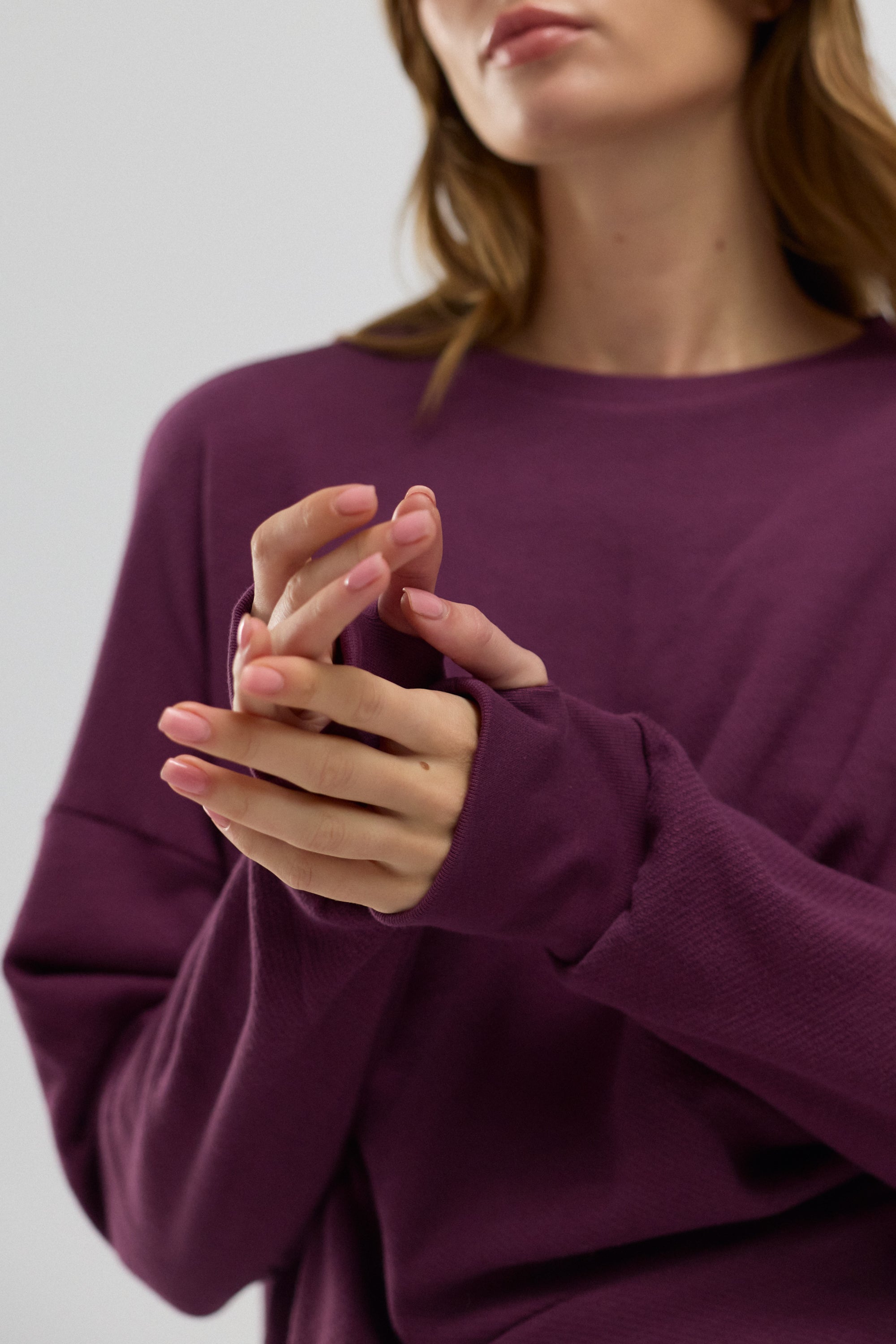 Luna %100 Pamuk Sırt Pencereli Sweatshirt