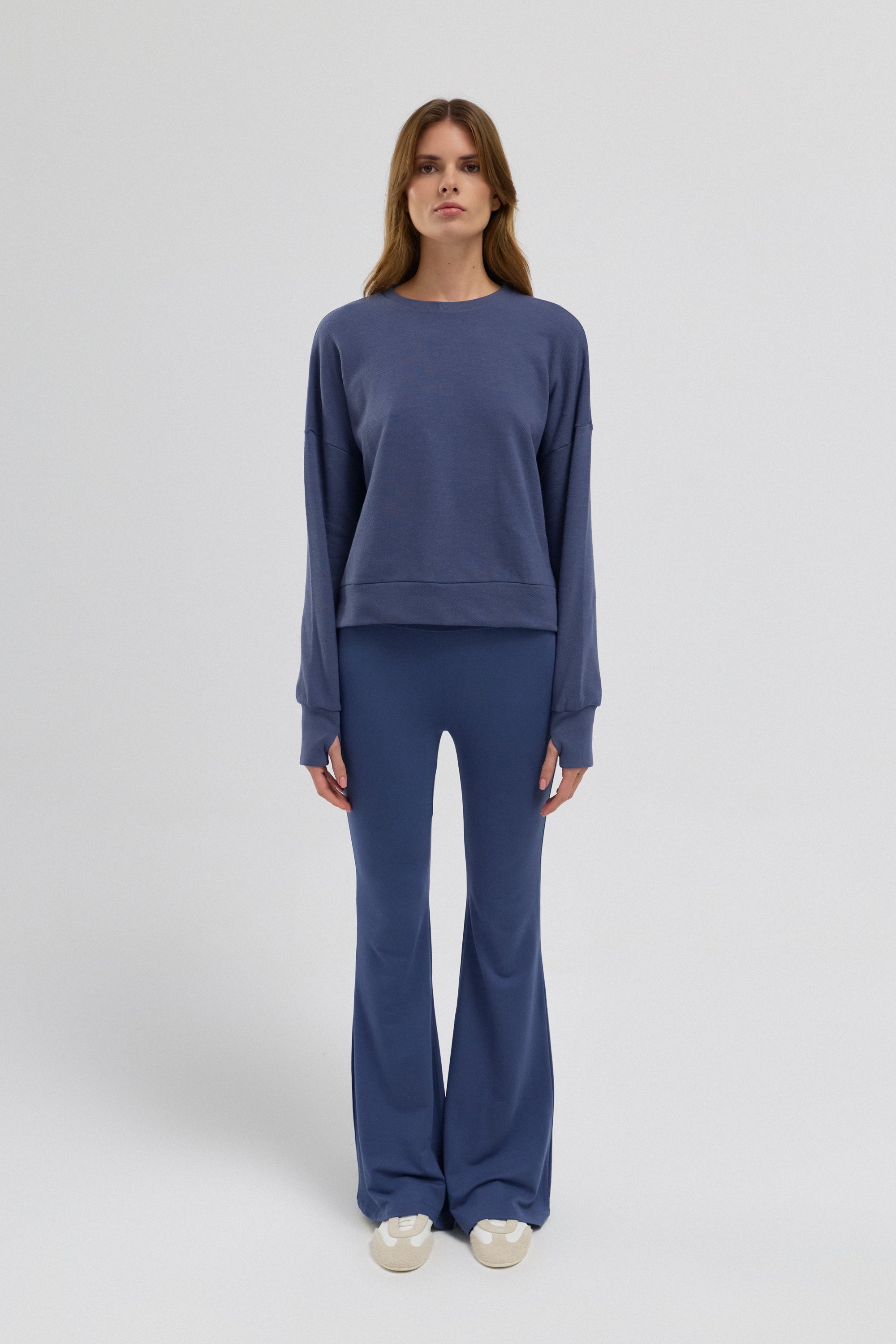 Luna %100 Pamuk Sırt Pencereli Sweatshirt