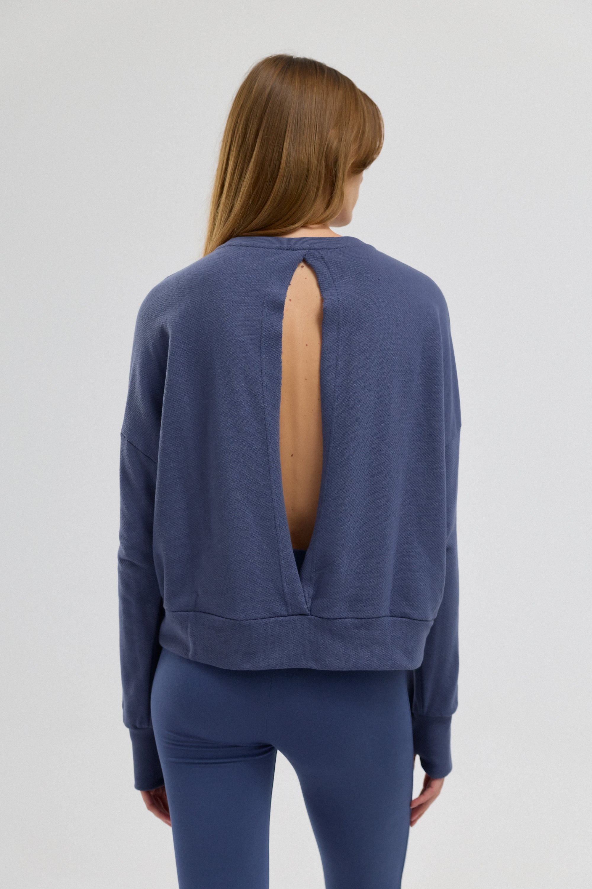 Luna %100 Pamuk Sırt Pencereli Sweatshirt