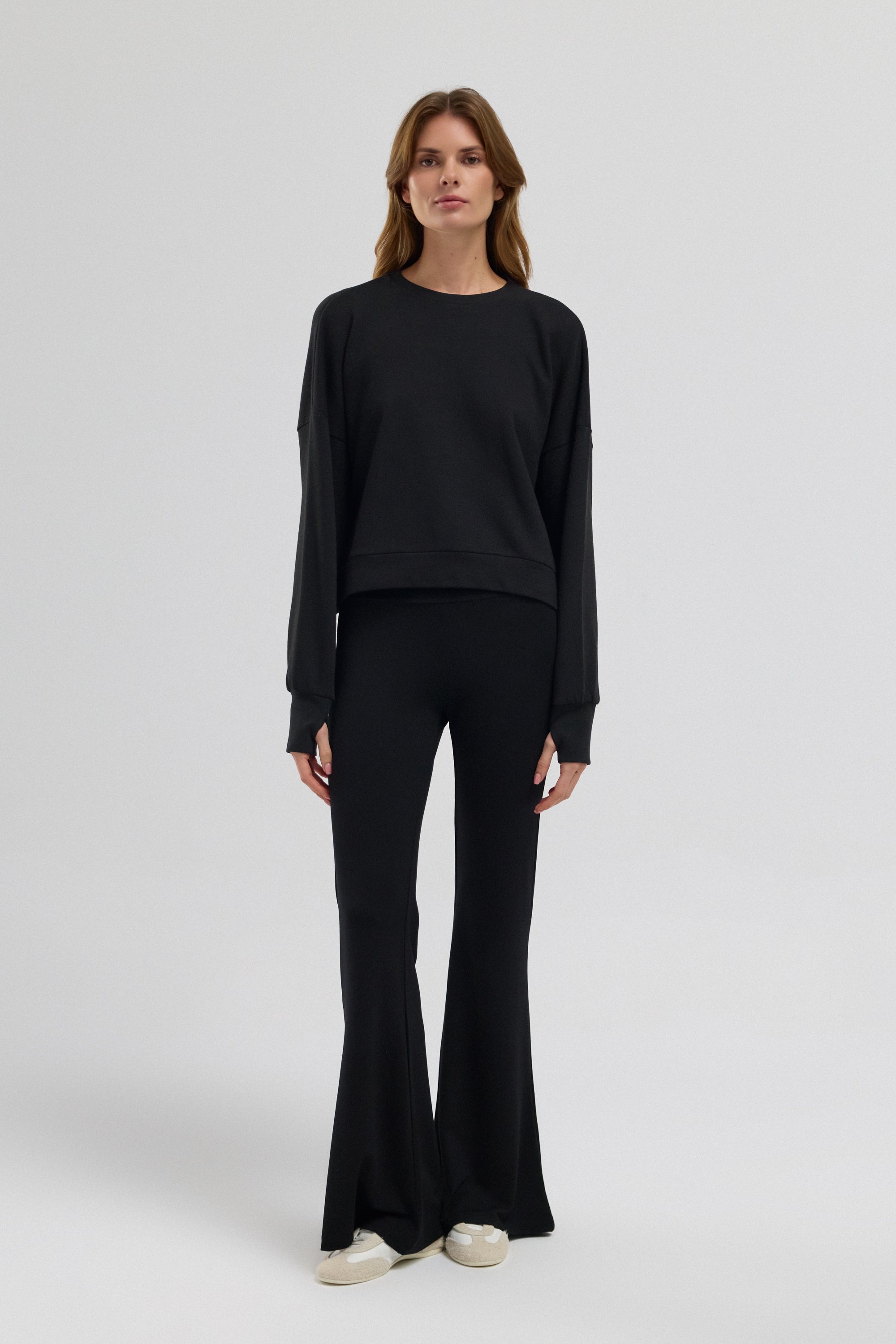 Luna %100 Pamuk Sırt Pencereli Sweatshirt