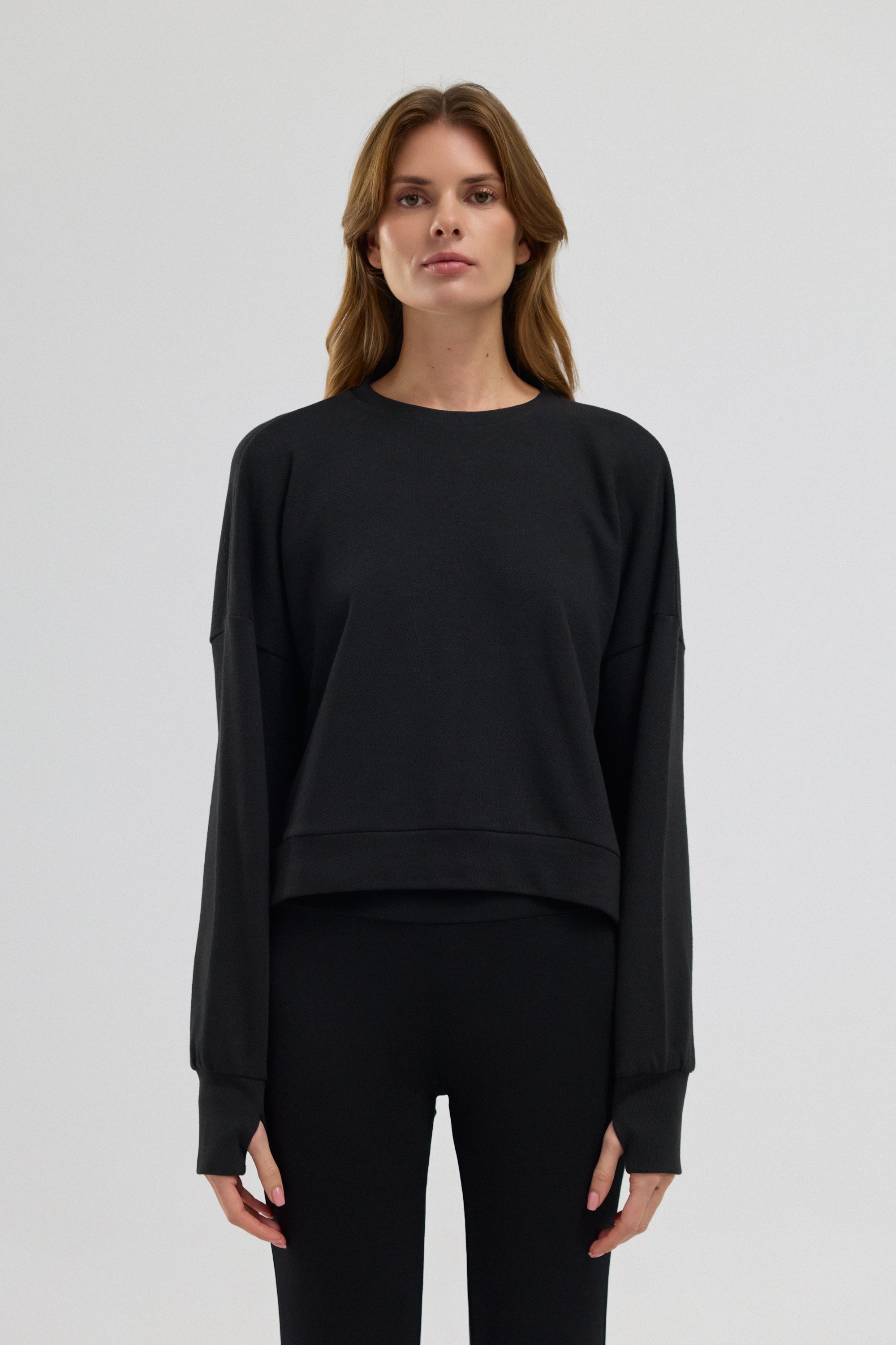 Luna %100 Pamuk Sırt Pencereli Sweatshirt