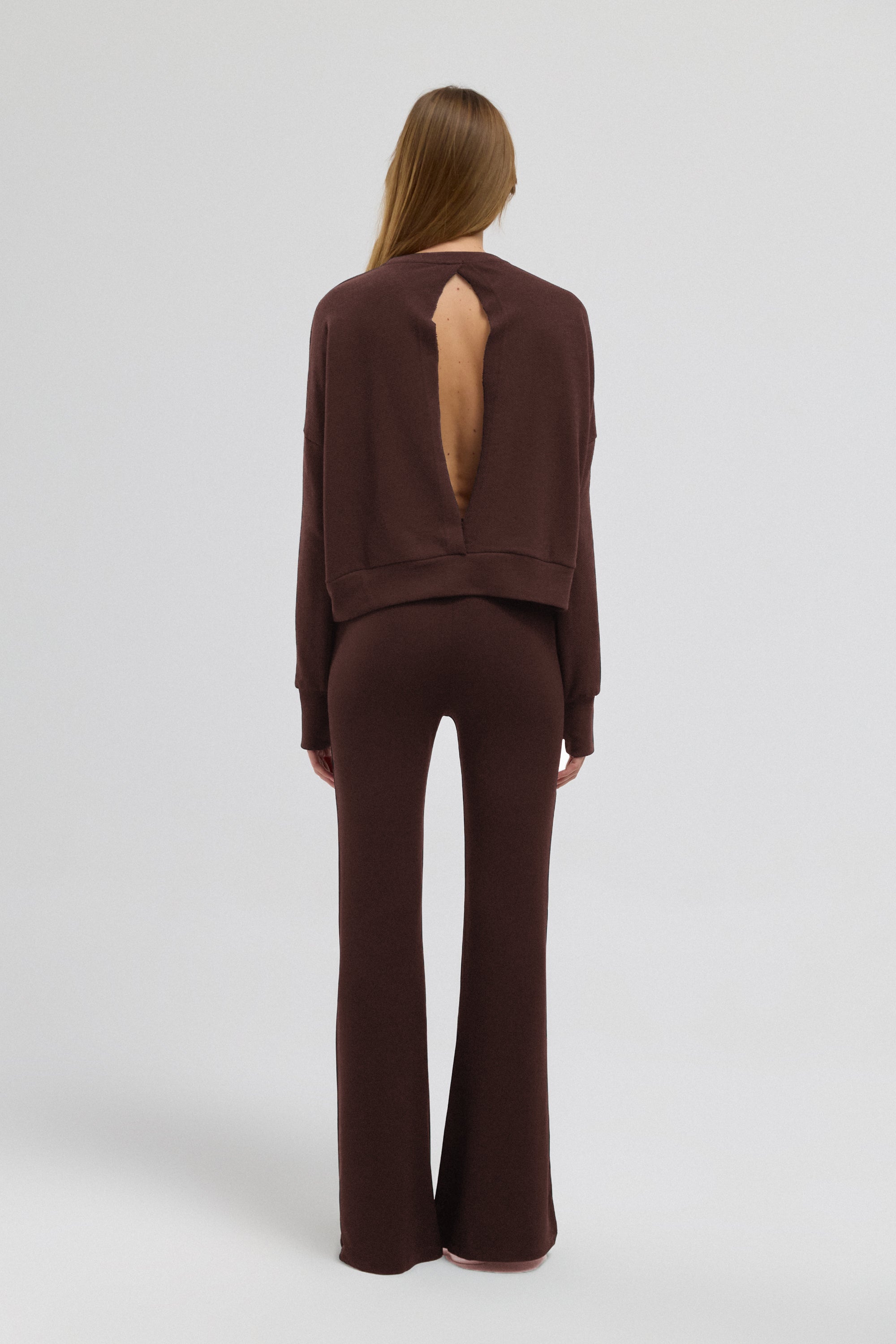 Luna %100 Pamuk Sırt Pencereli Sweatshirt