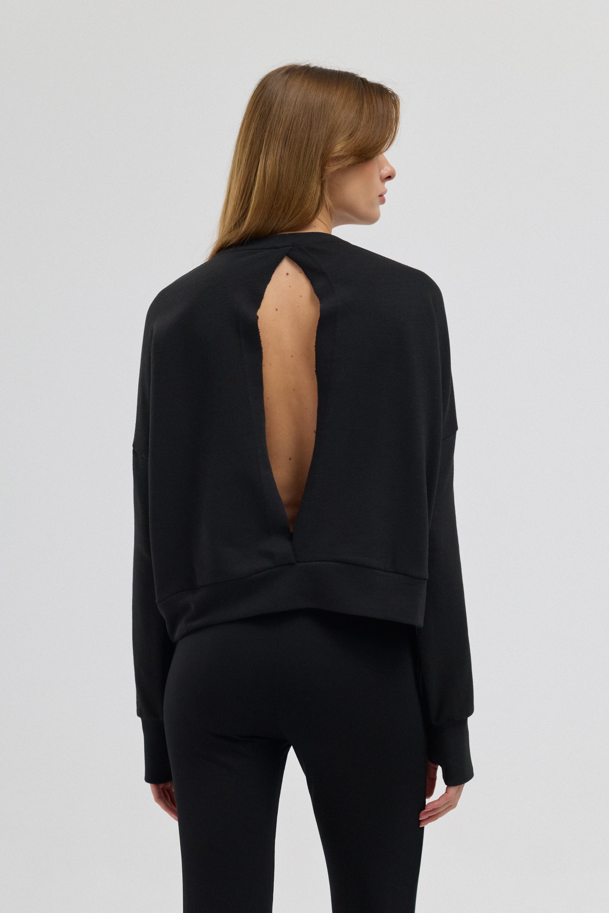 Luna %100 Pamuk Sırt Pencereli Sweatshirt