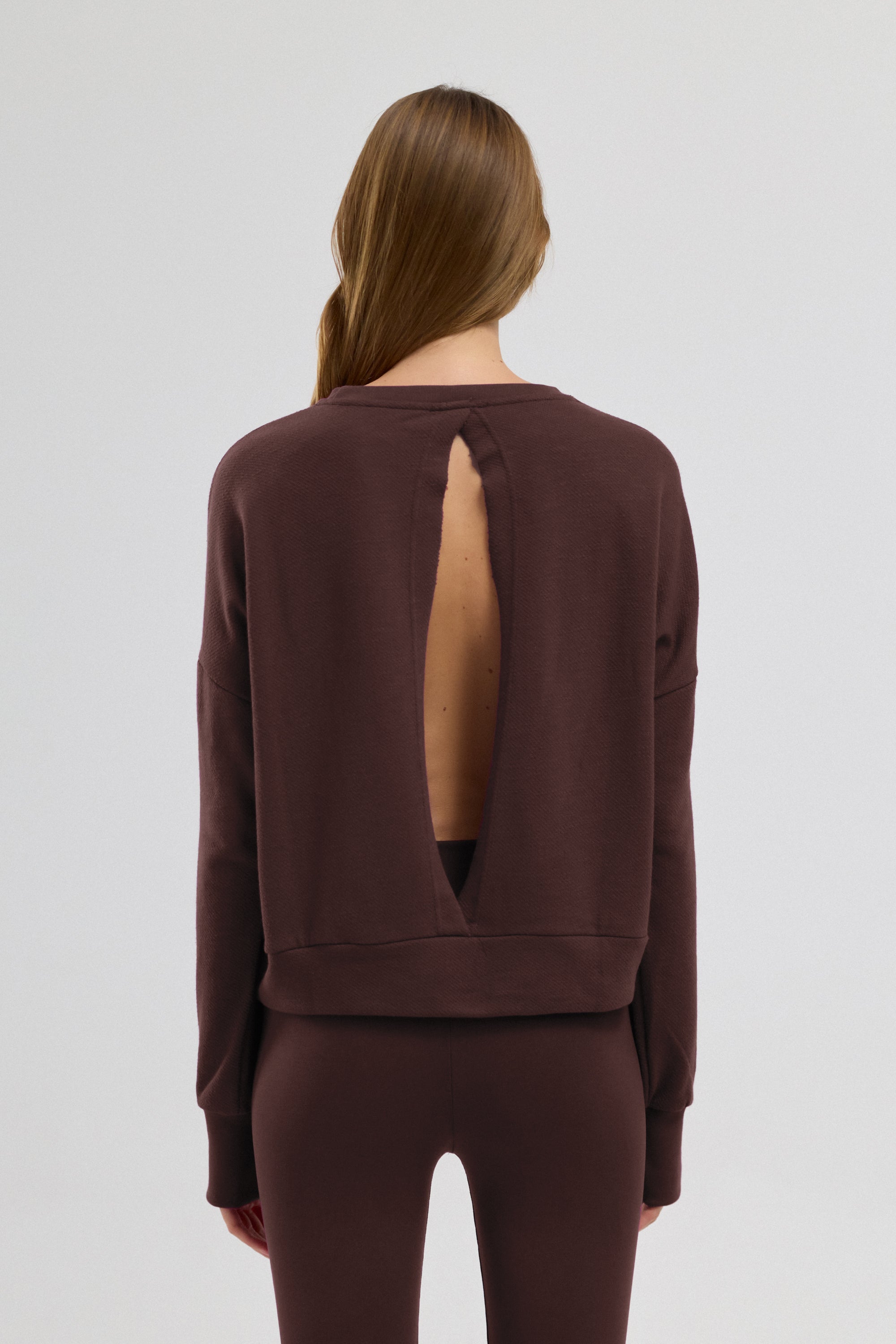 Luna %100 Pamuk Sırt Pencereli Sweatshirt