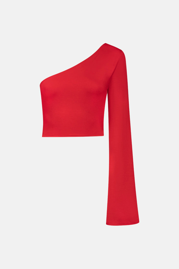 Elya Tek Kollu Crop Top