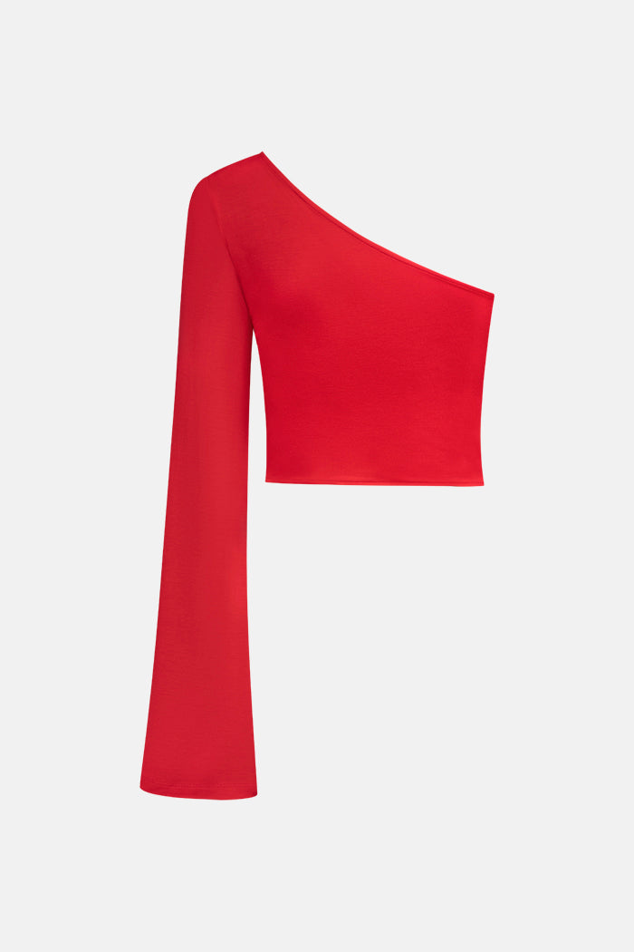 Elya Tek Kollu Crop Top
