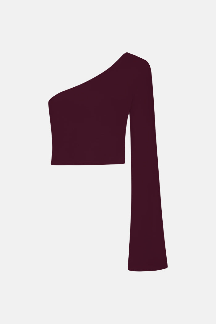 Elya Tek Kollu Crop Top