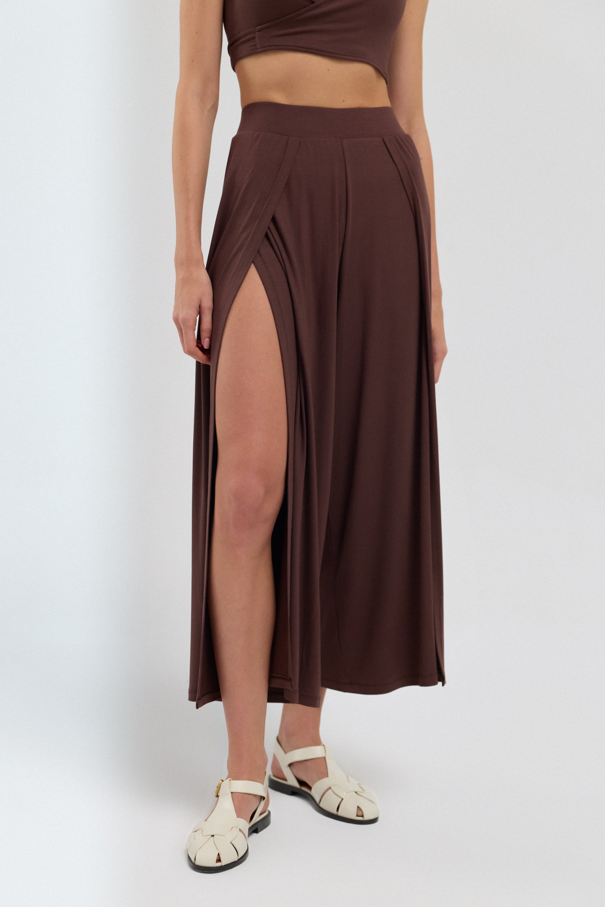 Soft Skin Touch Aera Yırtmaçlı Pantolon