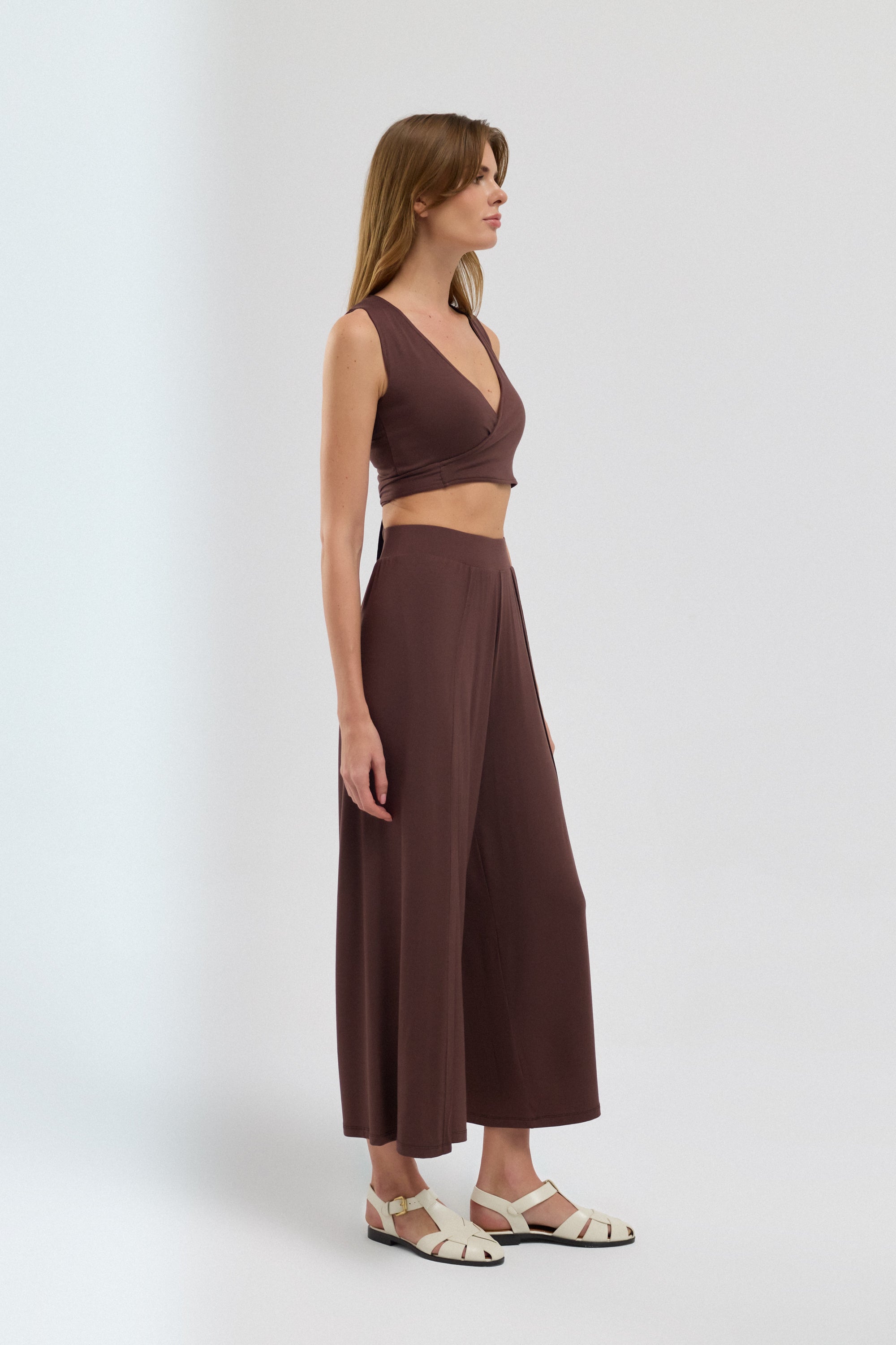 Soft Skin Touch Aera Yırtmaçlı Pantolon