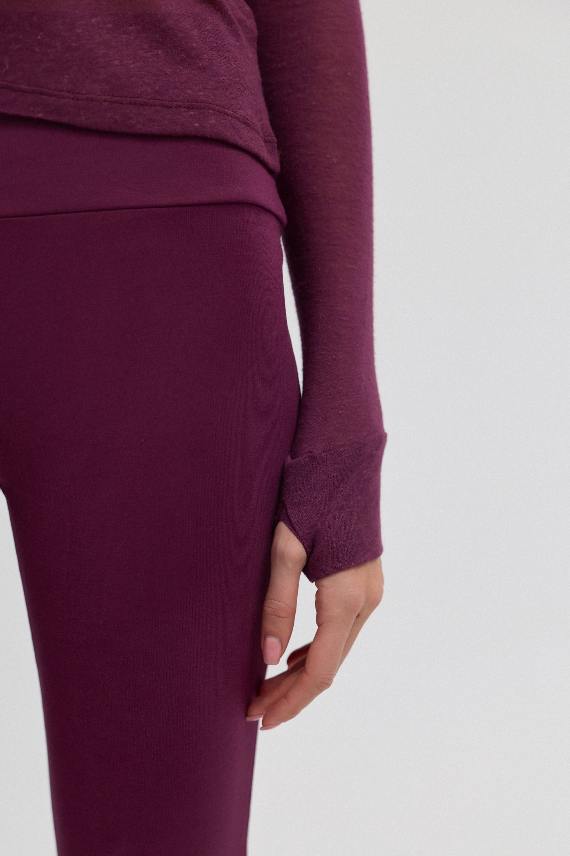 Mula Keten Karışımlı Transparan Top