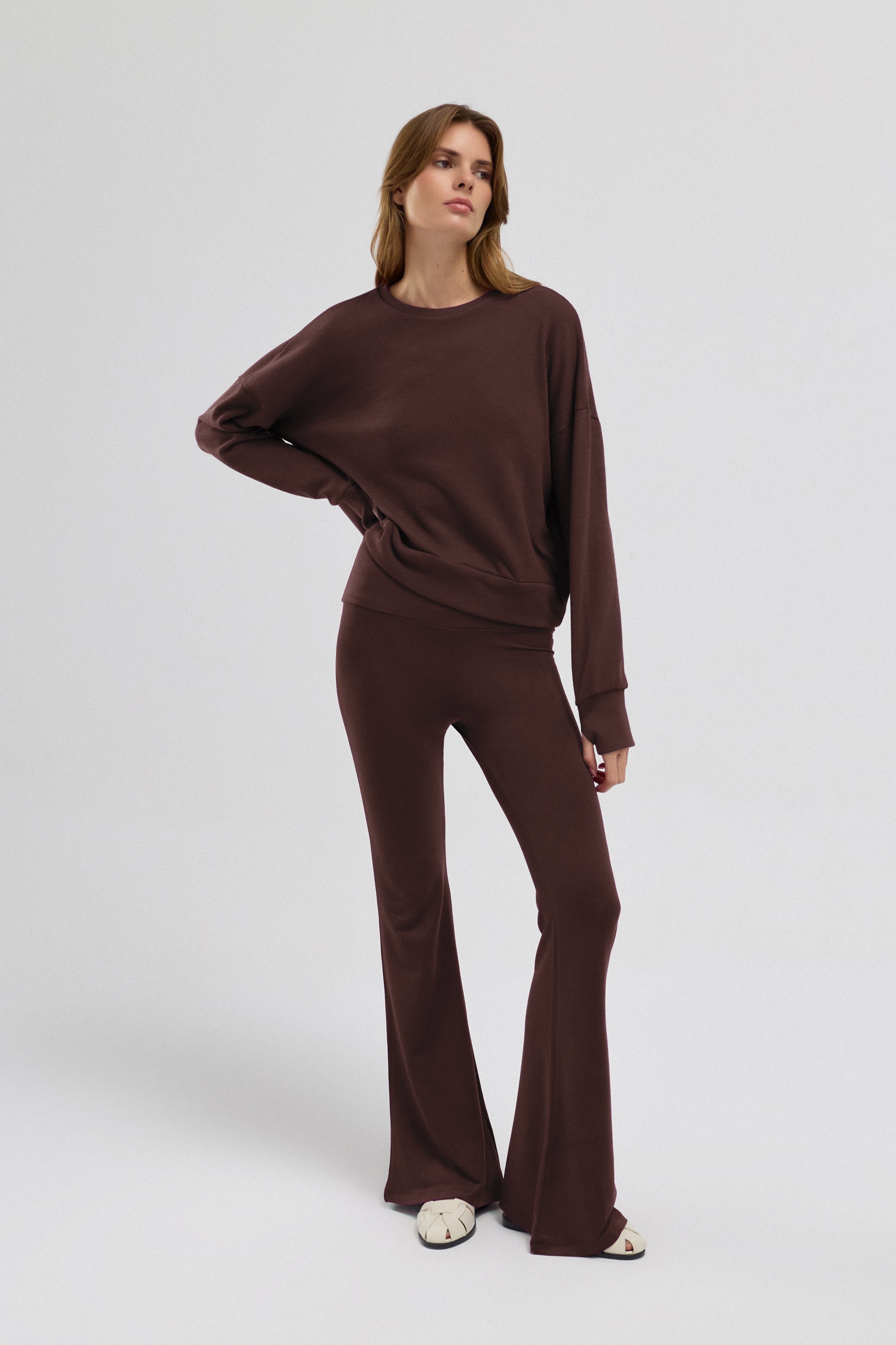 Luna %100 Pamuk Sırt Pencereli Sweatshirt