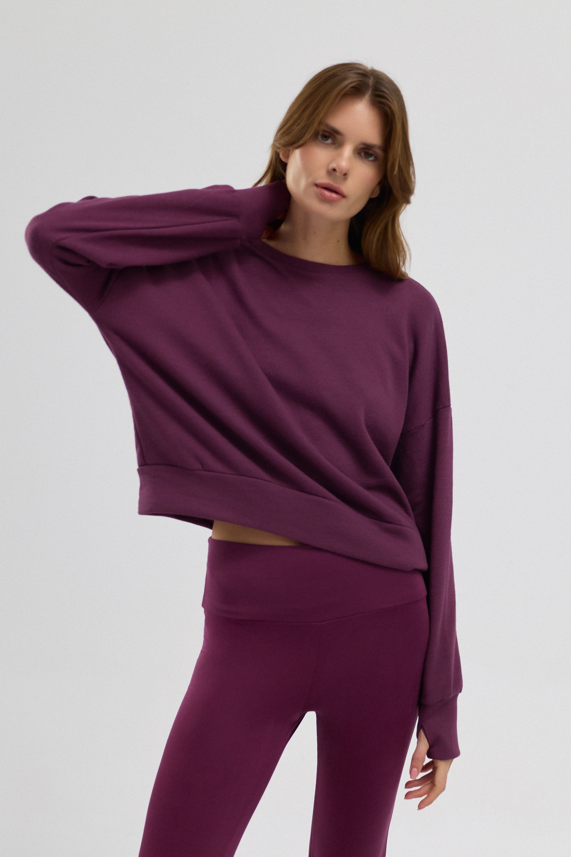 Luna %100 Pamuk Sırt Pencereli Sweatshirt