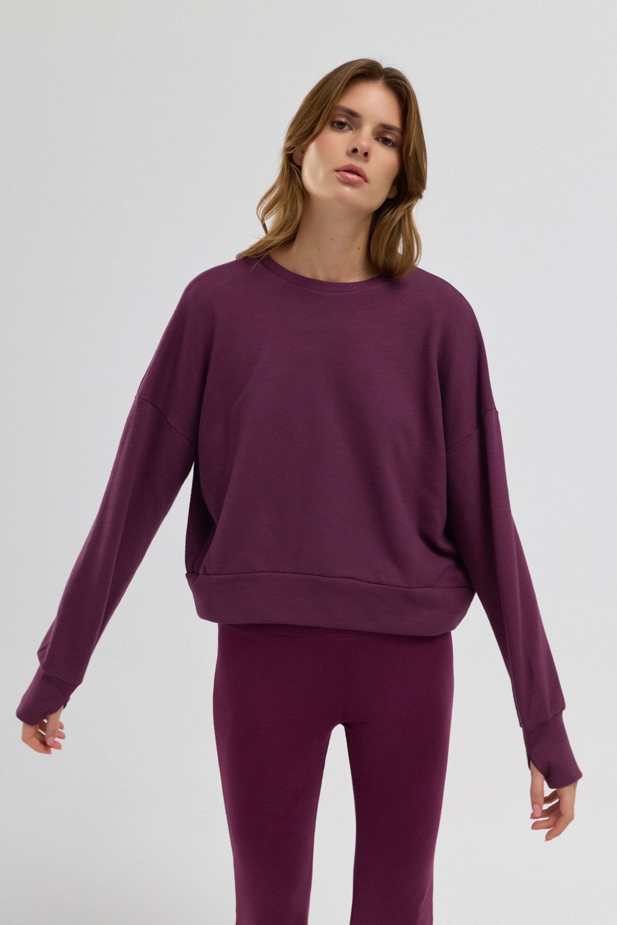 Luna %100 Pamuk Sırt Pencereli Sweatshirt