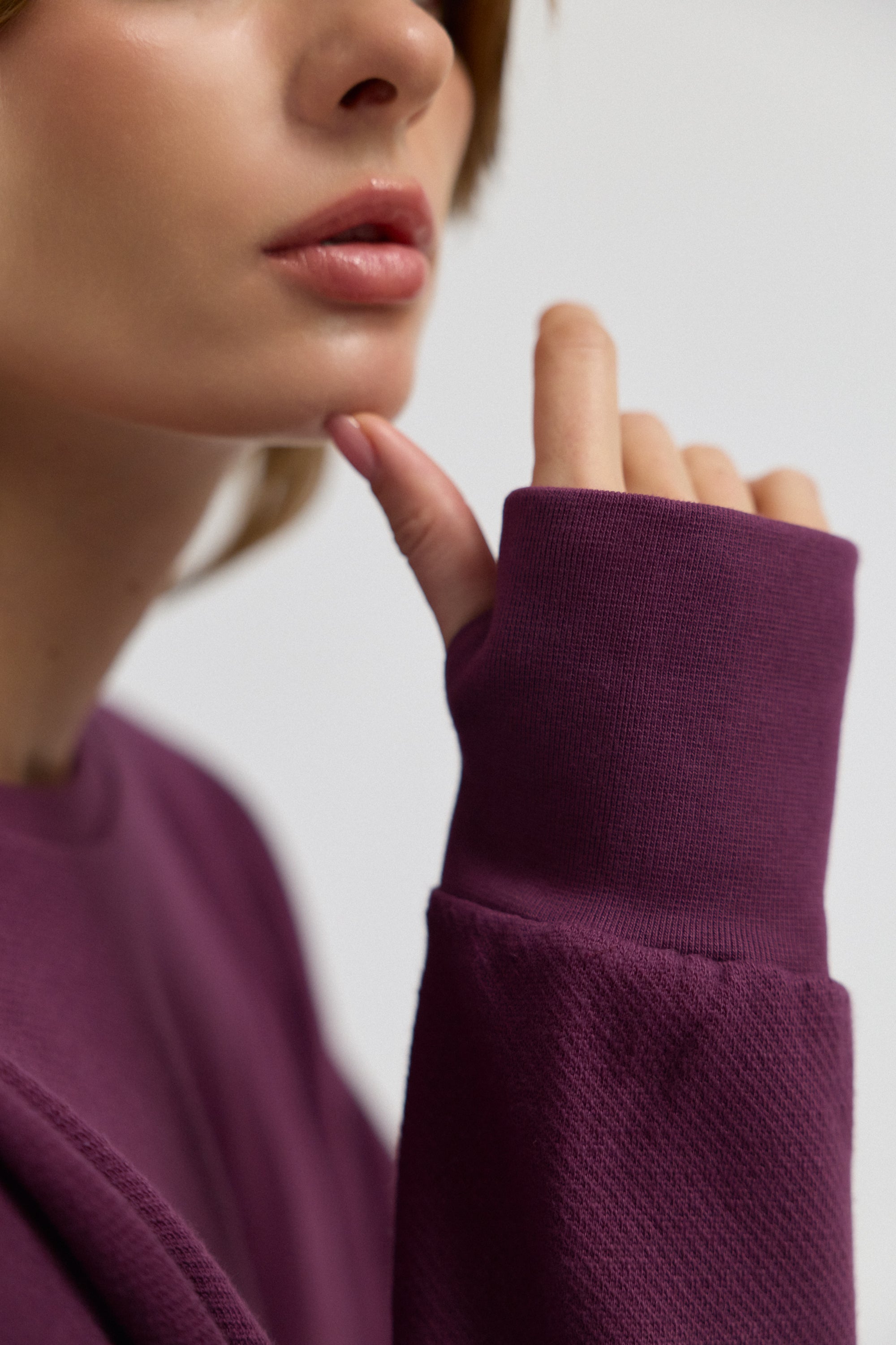 Luna %100 Pamuk Sırt Pencereli Sweatshirt