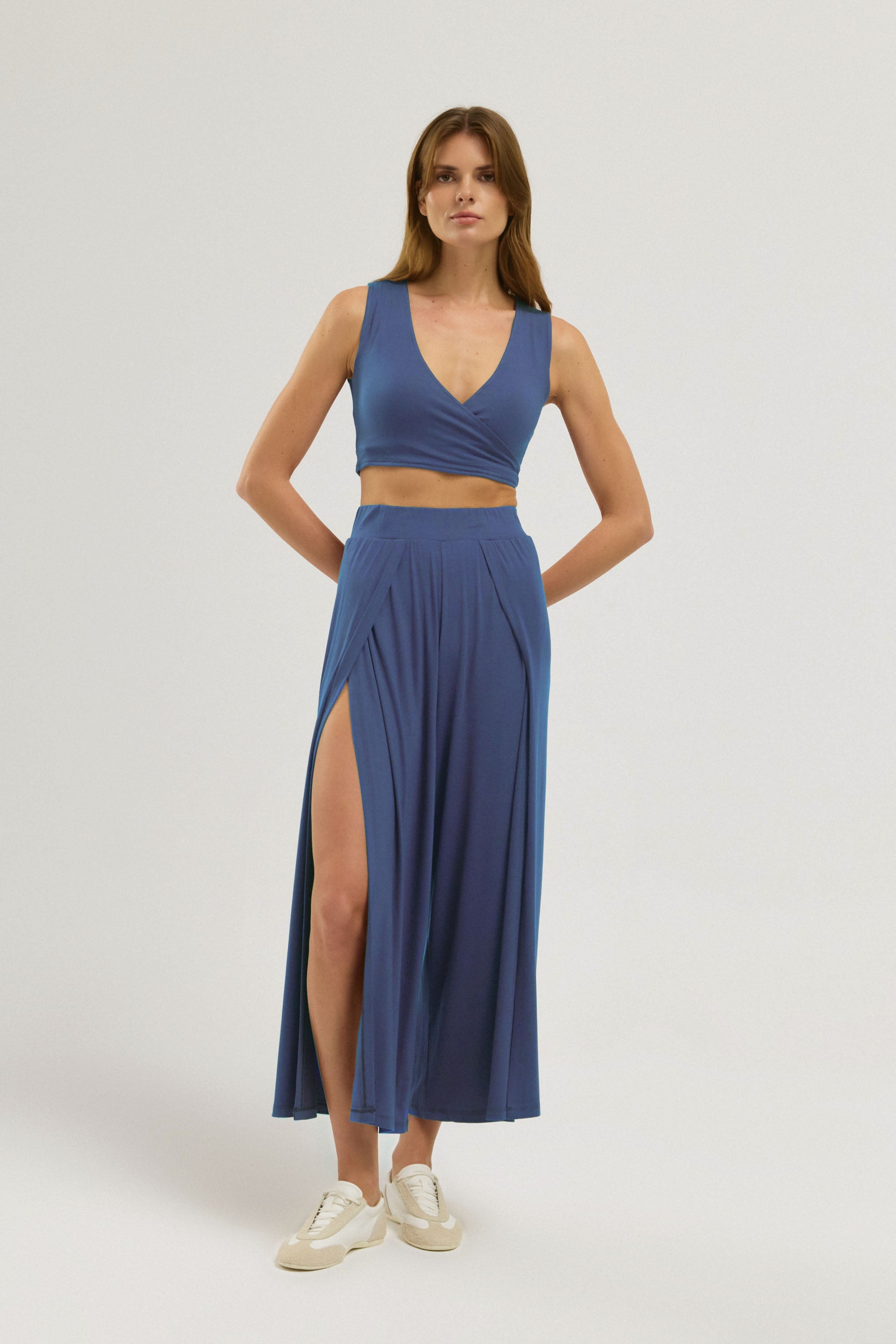 Soft Skin Touch Aera Yırtmaçlı Pantolon