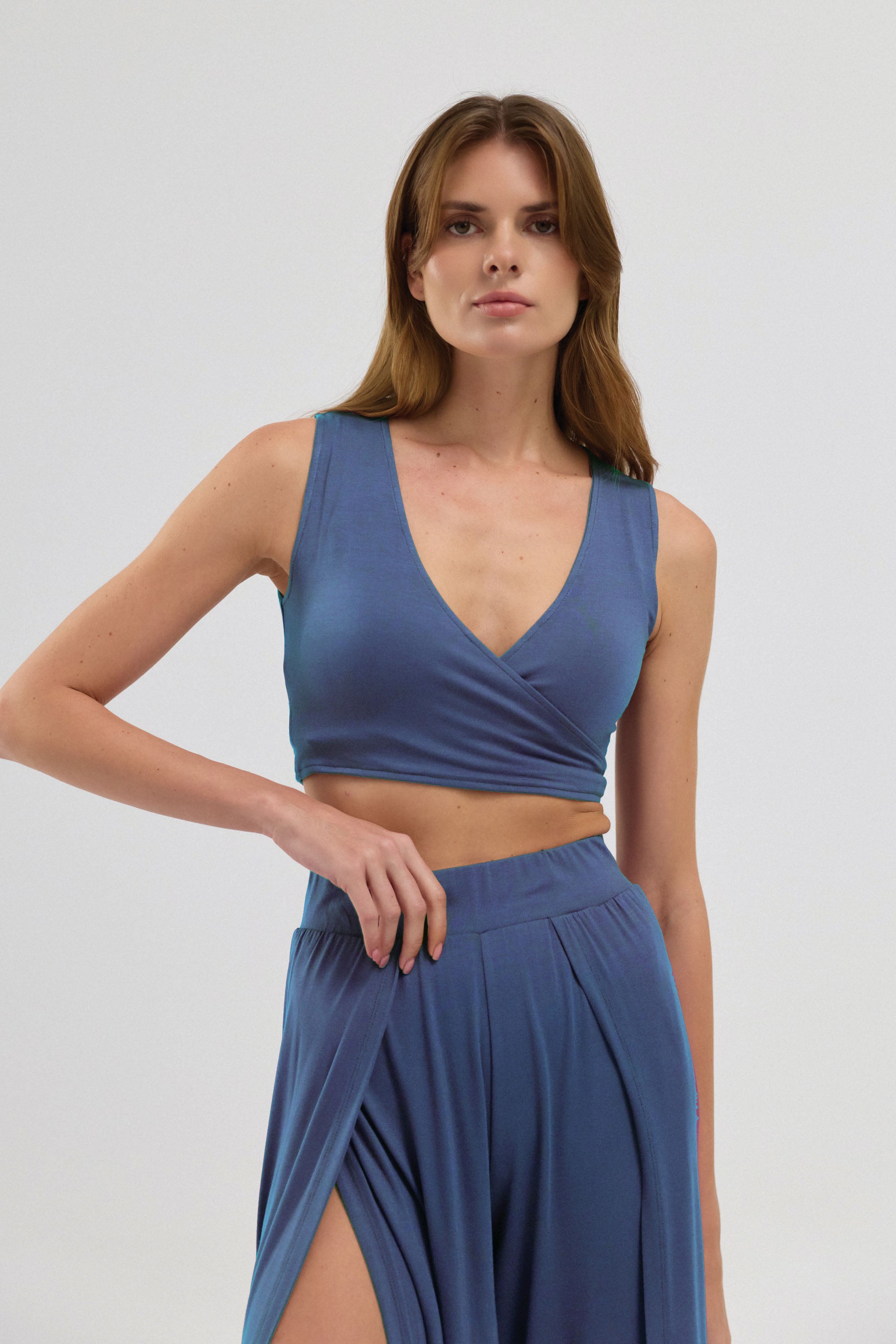 Soft Skin Touch Aera Yırtmaçlı Pantolon