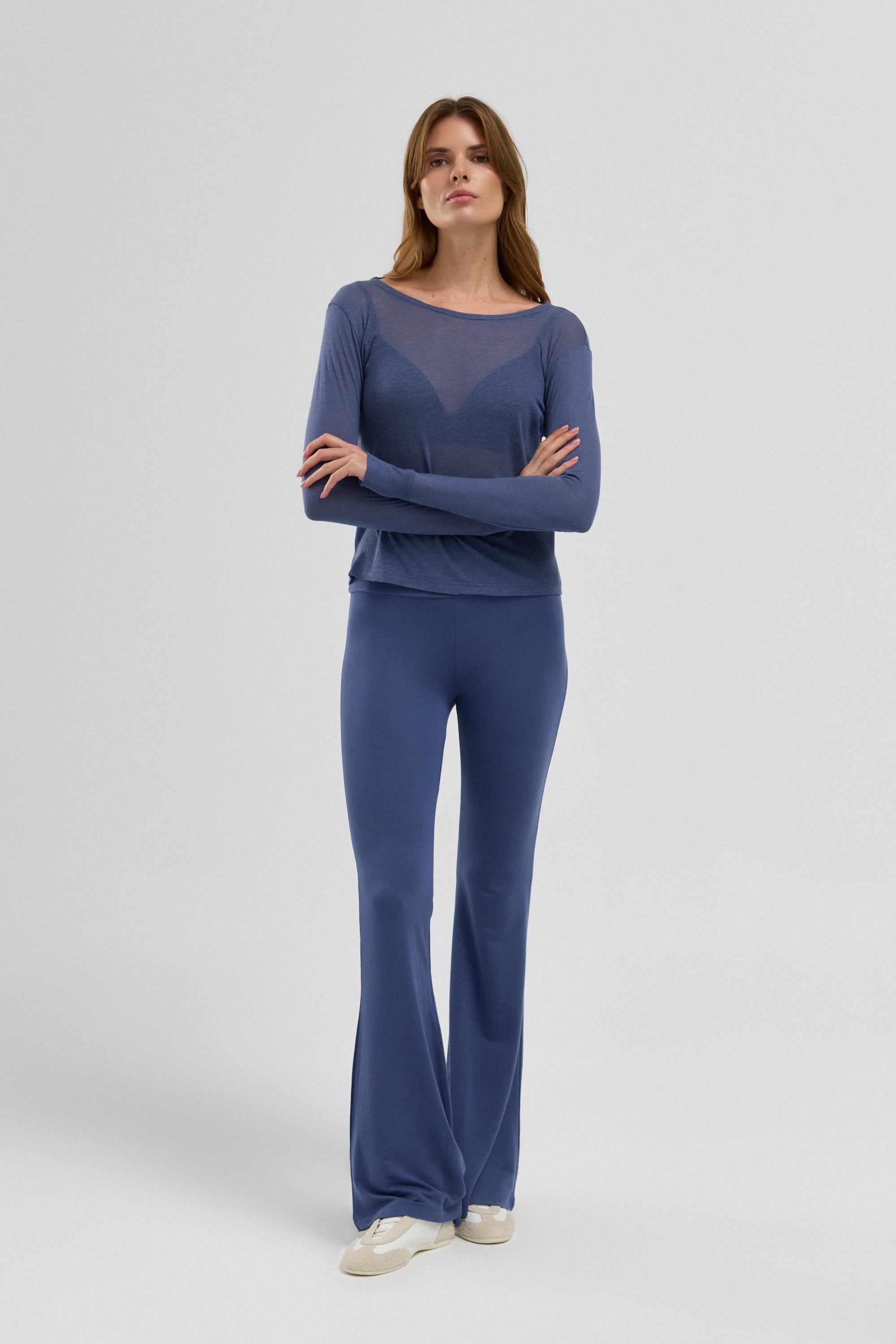 Soft Skin Touch Megha İspanyol Paça Eşofman Altı