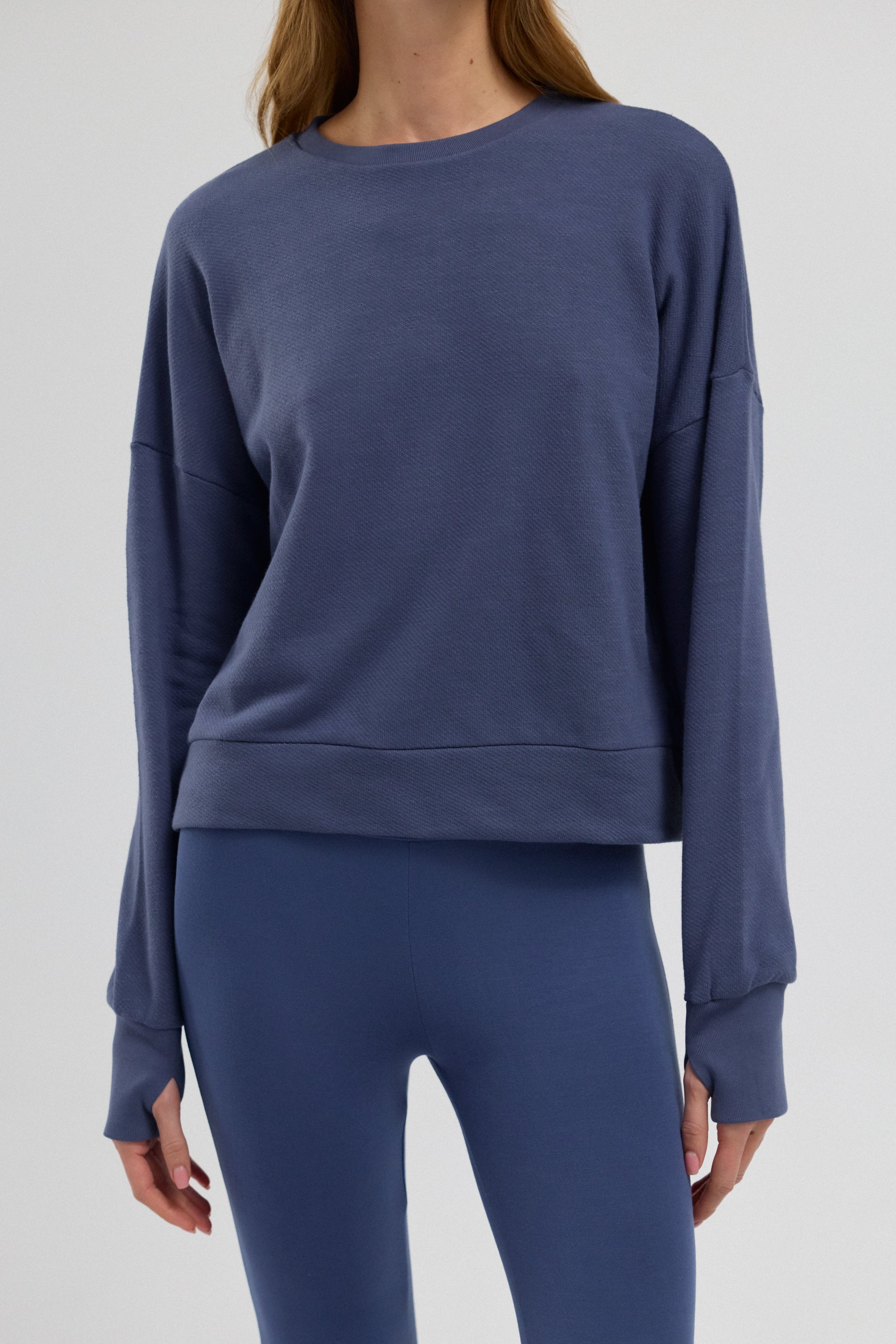 Luna %100 Pamuk Sırt Pencereli Sweatshirt