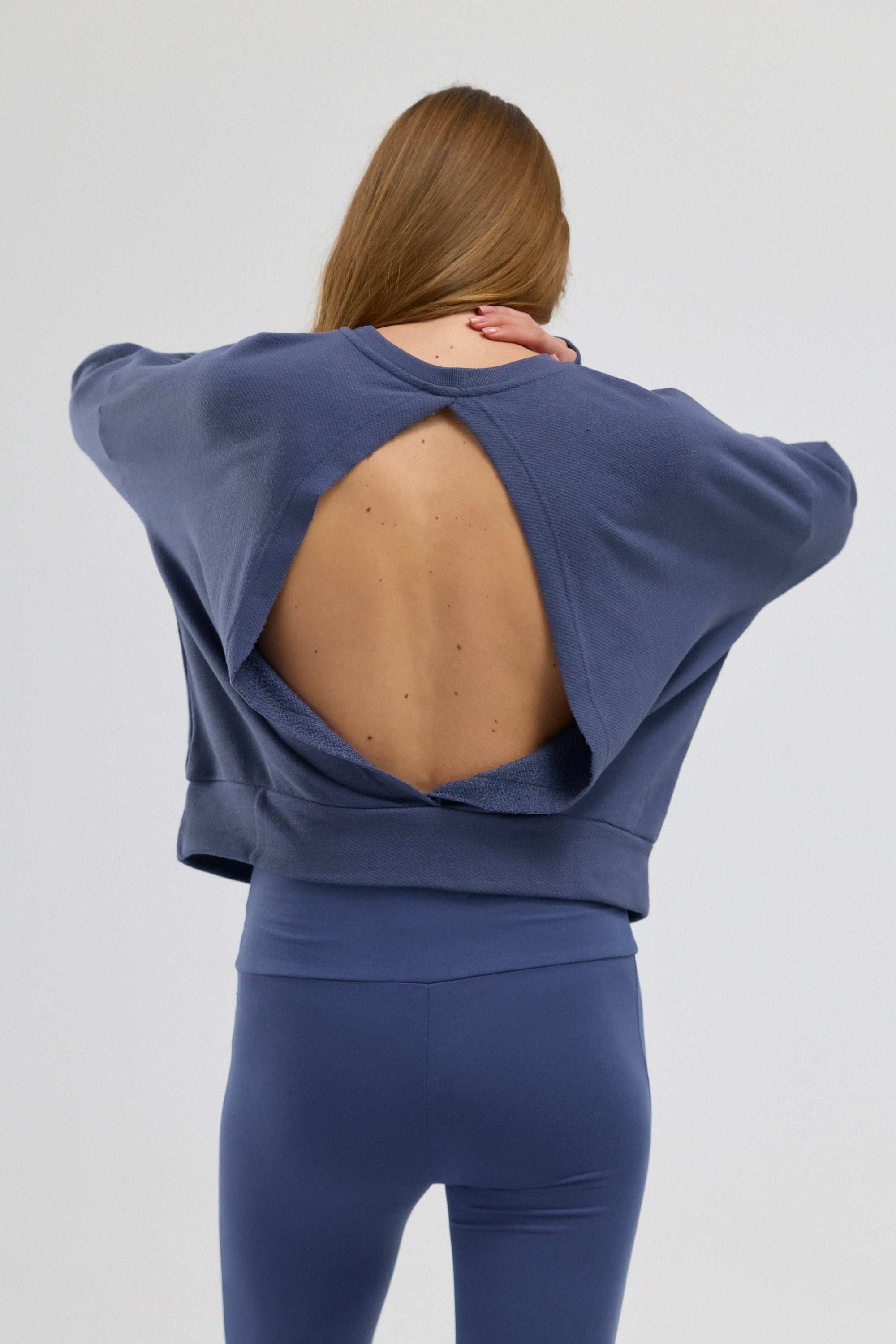 Luna %100 Pamuk Sırt Pencereli Sweatshirt