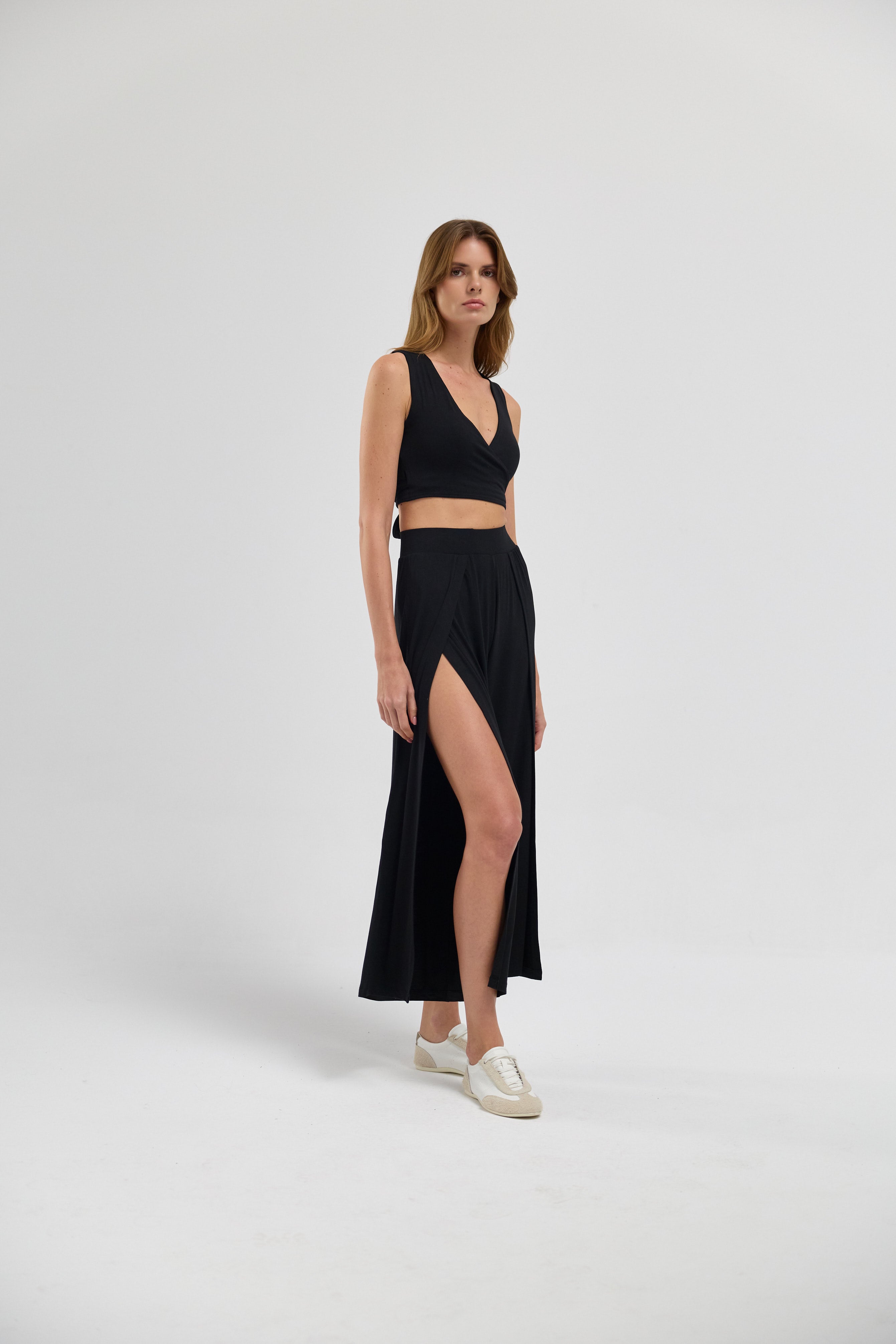 Soft Skin Touch Aera Yırtmaçlı Pantolon