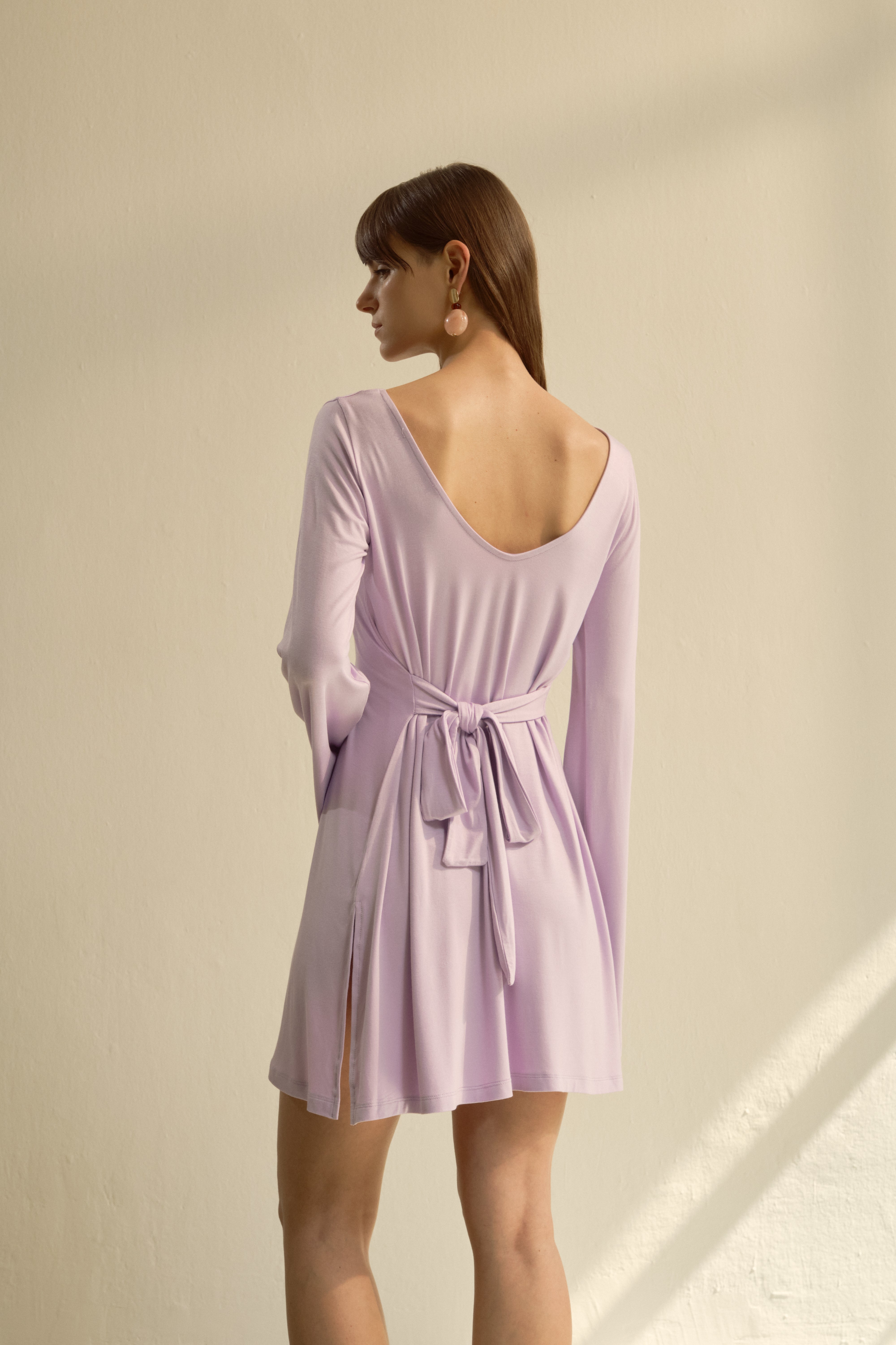 Elara Bağlamalı Mini Elbise
