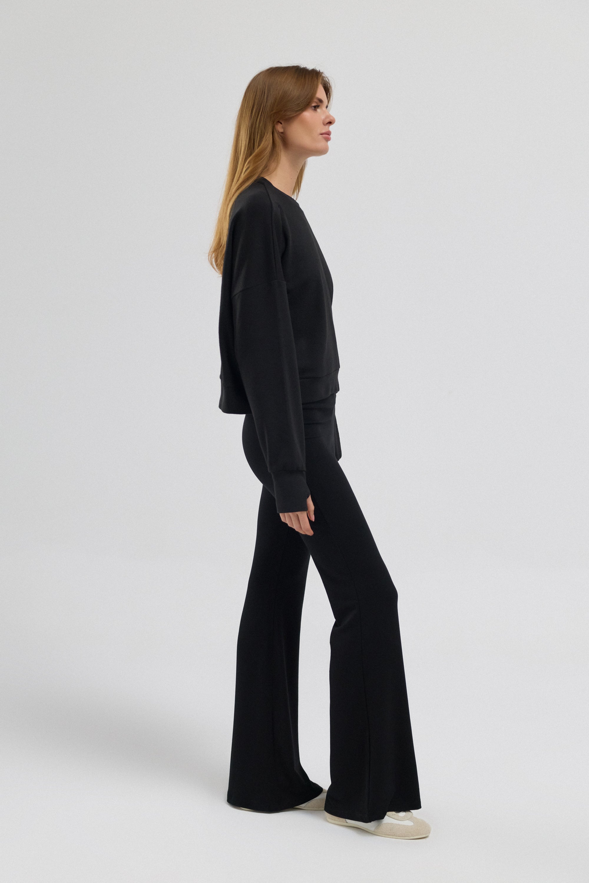 Luna %100 Pamuk Sırt Pencereli Sweatshirt