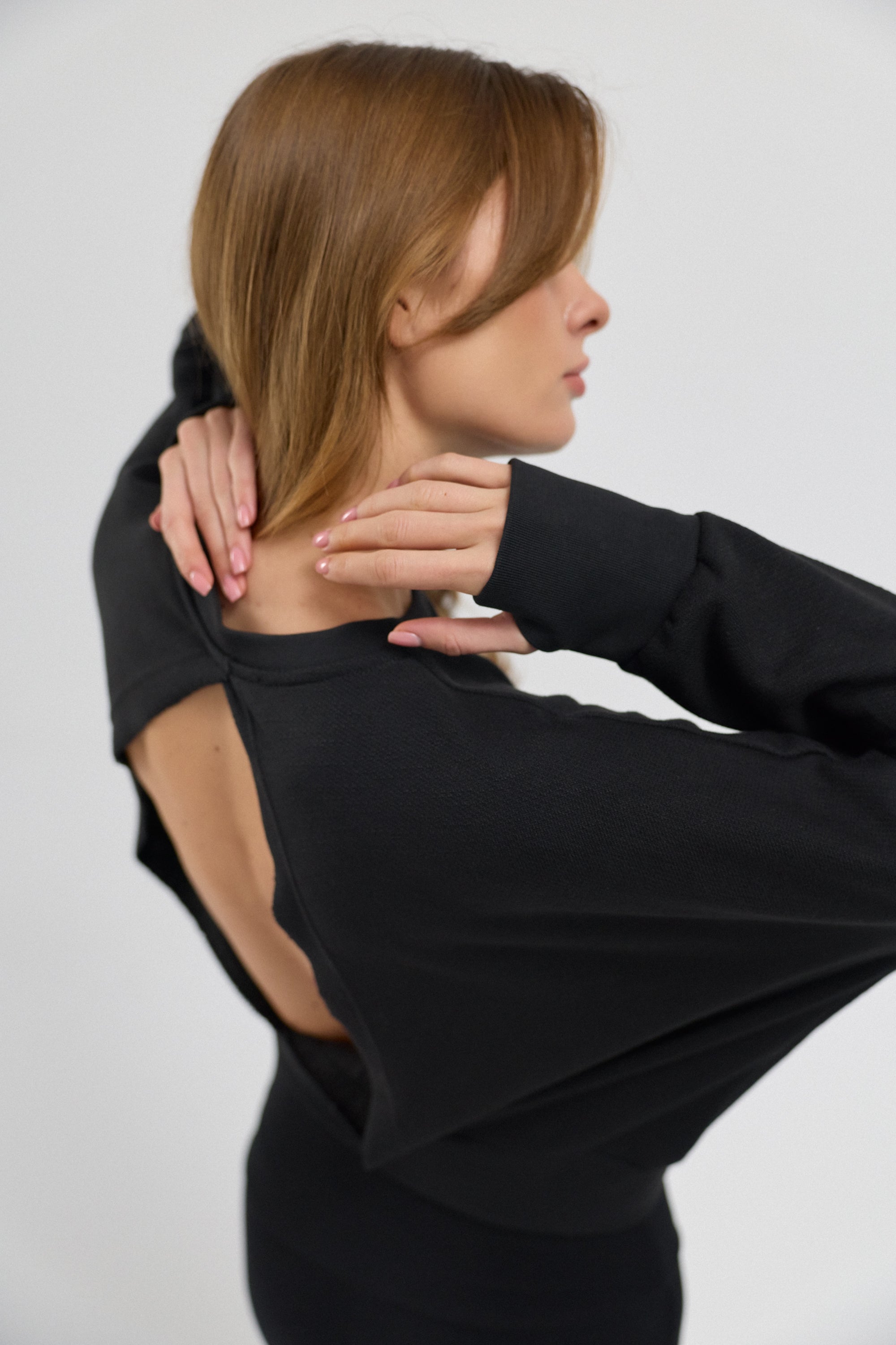 Luna %100 Pamuk Sırt Pencereli Sweatshirt